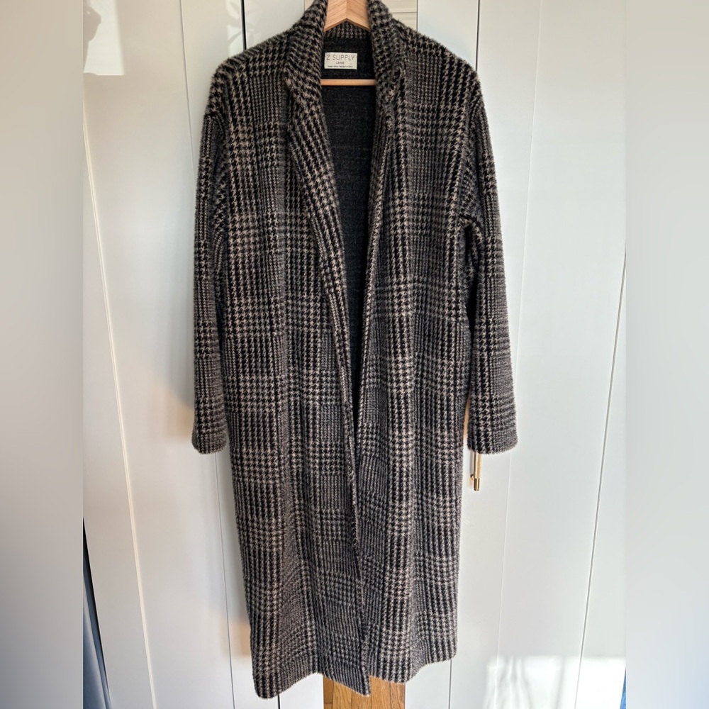 New Z Supply Mason Coat Houndstooth